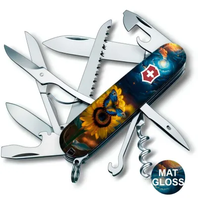 Складаний ніж Victorinox HUNTSMAN UKRAINE Зоряний метелик 1.3713.3.T3240pw - 7 - Robinzon.ua