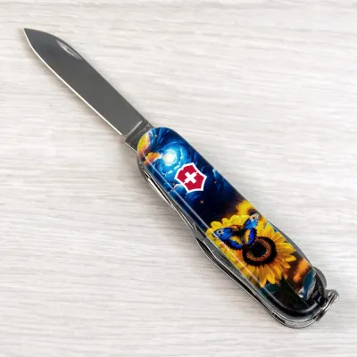 Складаний ніж Victorinox HUNTSMAN UKRAINE Зоряний метелик 1.3713.3.T3240pw - 6 - Robinzon.ua