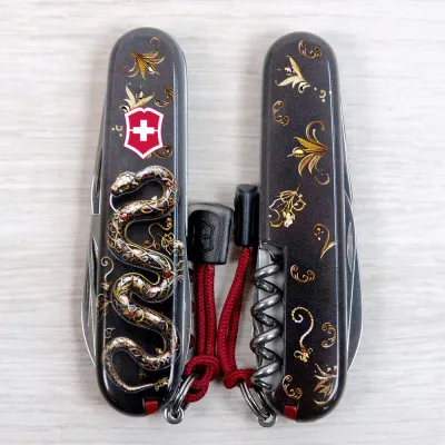Складаний ніж Victorinox SPARTAN ZODIAC 3D Розкішна змія 1.3603.3.Z4210hk - 6 - Robinzon.ua