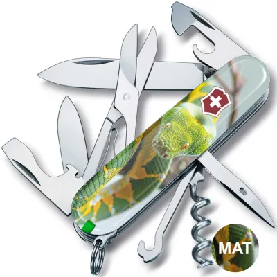 Складаний ніж Victorinox CLIMBER ZODIAC Зелена змія 1.3703.7.Z4270pk - 1 - Robinzon.ua