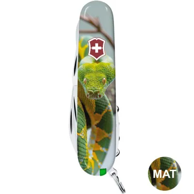 Складаний ніж Victorinox CLIMBER ZODIAC Зелена змія 1.3703.7.Z4270pk - 3 - Robinzon.ua