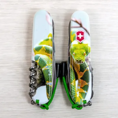 Складаний ніж Victorinox CLIMBER ZODIAC Зелена змія 1.3703.7.Z4270pk - 6 - Robinzon.ua