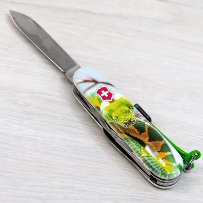 Складаний ніж Victorinox CLIMBER ZODIAC Зелена змія 1.3703.7.Z4270pk - 8 - Robinzon.ua