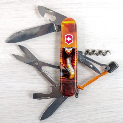 Складаний ніж Victorinox CLIMBER ZODIAC Полум'яна кобра 1.3703.Z4250pk - 6 - Robinzon.ua