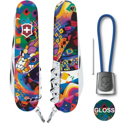 Складаний ніж Victorinox CLIMBER ZODIAC Яскрава змія 1.3703.Z4260pk - 2 - Robinzon.ua