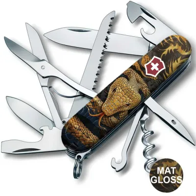 Складаний ніж Victorinox HUNTSMAN ZODIAC Дерев'яна змія 1.3713.3.Z4280pk - 1 - Robinzon.ua