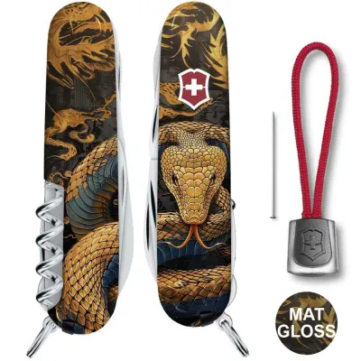 Складаний ніж Victorinox HUNTSMAN ZODIAC Дерев'яна змія 1.3713.3.Z4280pk - 2 - Robinzon.ua