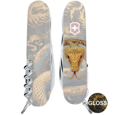 Складаний ніж Victorinox HUNTSMAN ZODIAC Дерев'яна змія 1.3713.3.Z4280pk - 3 - Robinzon.ua