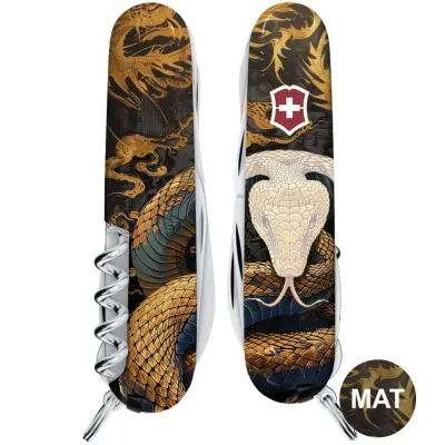 Складаний ніж Victorinox HUNTSMAN ZODIAC Дерев'яна змія 1.3713.3.Z4280pk - 4 - Robinzon.ua