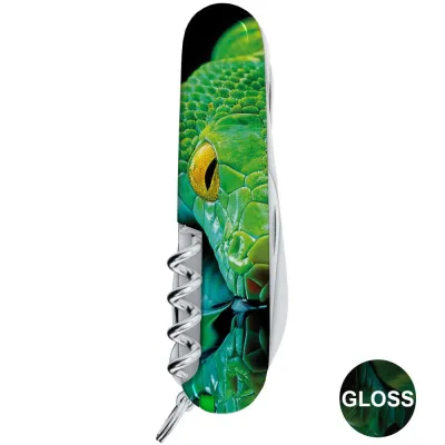 Складаний ніж Victorinox HUNTSMAN ZODIAC Зелена дерев'яна змія 1.3713.3.Z4310pk - 4 - Robinzon.ua