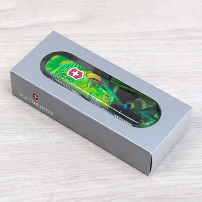 Складаний ніж Victorinox HUNTSMAN ZODIAC Зелена дерев'яна змія 1.3713.3.Z4310pk - 5 - Robinzon.ua