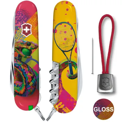 Складаний ніж Victorinox HUNTSMAN ZODIAC Змія-тенісист 1.3713.Z4300pk - 2 - Robinzon.ua