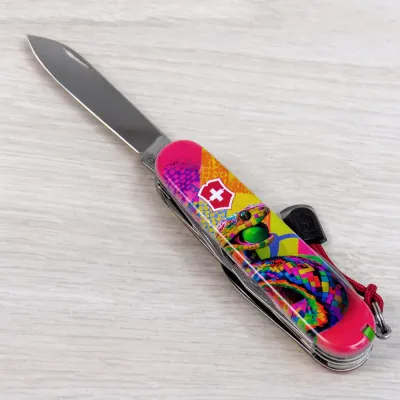 Складаний ніж Victorinox HUNTSMAN ZODIAC Змія-тенісист 1.3713.Z4300pk - 8 - Robinzon.ua