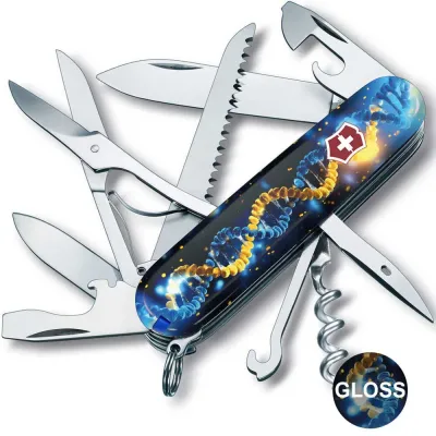 Складаний ніж Victorinox HUNTSMAN UKRAINE ДНК Українця 1.3713.3.T3270pw - 1 - Robinzon.ua