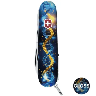 Складаний ніж Victorinox HUNTSMAN UKRAINE ДНК Українця 1.3713.3.T3270pw - 2 - Robinzon.ua