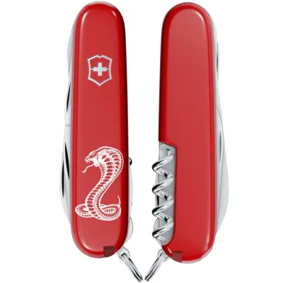 Складаний ніж Victorinox HUNTSMAN ZODIAC Могутня кобра 1.3713.Z4340u - 3 - Robinzon.ua