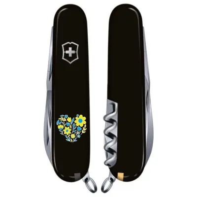 Складаний ніж Victorinox SPARTAN UKRAINE Квіткове серце 1.3603.3_T1246u - 1 - Robinzon.ua