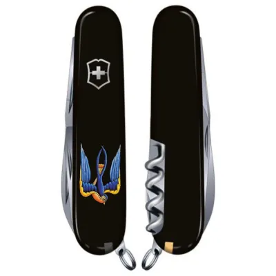 Складаний ніж Victorinox CLIMBER UKRAINE Тризуб-Ластівка 1.3703.3_T1230u - 1 - Robinzon.ua