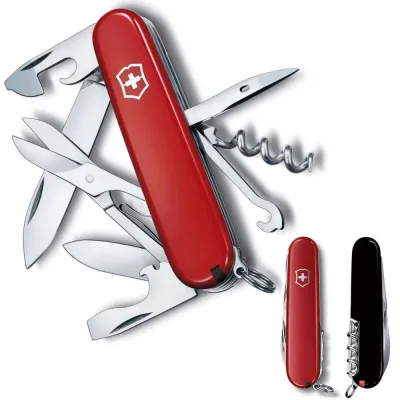 Складаний ніж Victorinox CLIMBER UKRAINE червоно-чорний 1.3703.1.3 - 1 - Robinzon.ua