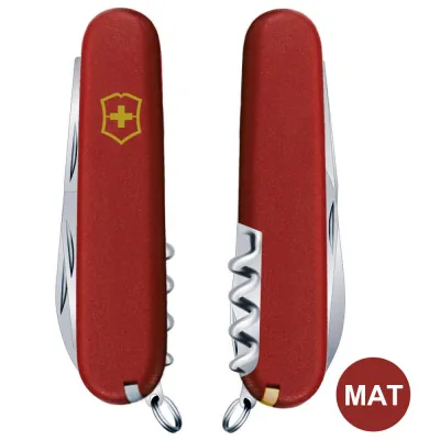 Складаний ніж Victorinox SPARTAN MAT червоний матовий лак з жовт.лого 1.3603.M0008p - 8 - Robinzon.ua