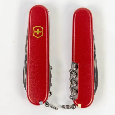 Складаний ніж Victorinox SPARTAN MAT червоний матовий лак з жовт.лого 1.3603.M0008p - 4 - Robinzon.ua