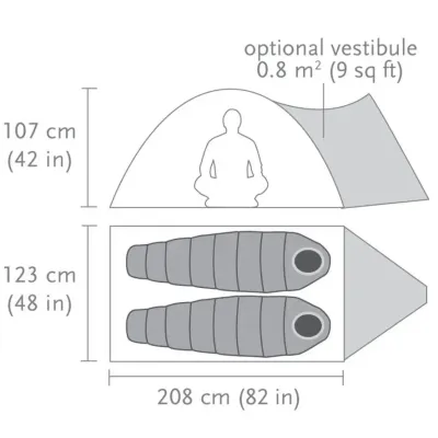 Black Diamond Firstlight 2P палатка (Wasabi) - 5 - Robinzon.ua