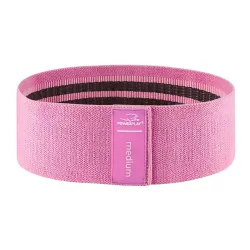 Тканева гумка для фітнесу та спорту PowerPlay 4111 Hip Band M Medium Рожева (d_76cm) - Robinzon.ua