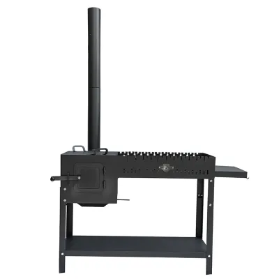 Мангал з пічкою Daddy Smoke із 5 мм - Robinzon.ua