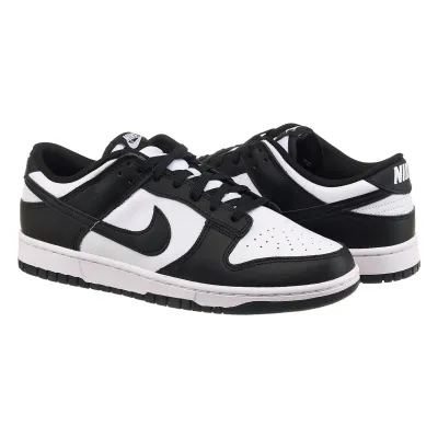 Мужские Кроссовки Nike Dunk Low Retro Белый Черный 46 (7dDD1391-100 46) - Robinzon.ua