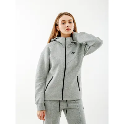 Женская Толстовка Nike NS TCH FLC WR FZ HD Серый L (7dFB8338-063 L) - Robinzon.ua