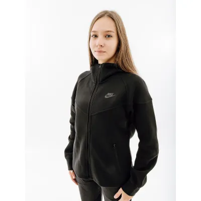 Жіноча Толстовка Nike W TCH FLC WR FZ HDY Чорний S (7dFB8338-010 S) - Robinzon.ua