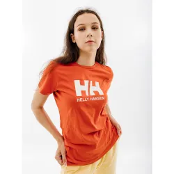 Жіноча Футболка HELLY HANSEN W HH LOGO T-SHIRT Помаранчевий XS (7d34112-179 XS) - Robinzon.ua