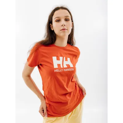 Женская Футболка HELLY HANSEN W HH LOGO T-SHIRT Оранжевый L (7d34112-179 L) - Robinzon.ua