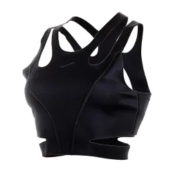Женский Топ Nike W NK FM DF BRA 24 Черный M (7dFQ2640-010 M) - Robinzon.ua