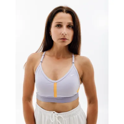 Жіночий Топ Nike W NK INDY BRA V-NECK Фіолетовий L (7dCZ4456-536 L) - Robinzon.ua