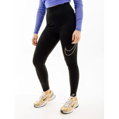Женские Леггинсы Nike NS PE SHINE HR TGHT Черный L (7dFB8766-010 L) - Robinzon.ua