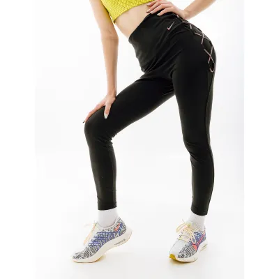 Жіночі Легінси Nike W NK ONE DF HR 7/8 TIGHT NVLTY Чорний  L (7dDX0006-010 L) - Robinzon.ua