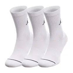 Жіночі Шкарпетки JORDAN U J ED CUSH POLY CREW 3PR 144 Білий 34-38 (7dDX9632-100 34-38) - Robinzon.ua