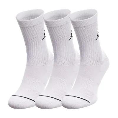 Жіночі Шкарпетки JORDAN U J ED CUSH POLY CREW 3PR 144 Білий 34-38 (7dDX9632-100 34-38) - Robinzon.ua