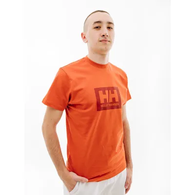 Мужская Футболка HELLY HANSEN HH BOX T Оранжевый M (7d53285-179 M) - Robinzon.ua