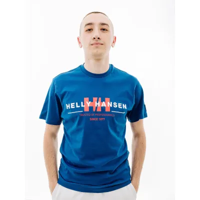 Мужская Футболка HELLY HANSEN RWB GRAPHIC T-SHIRT Синий XL (7d53763-607 XL) - Robinzon.ua
