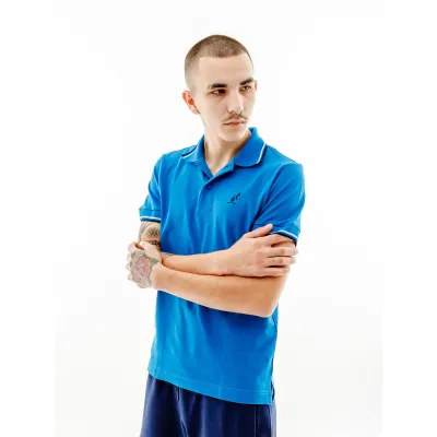 Чоловіча Футболка AUSTRALIAN 2-STRIPE PIQUE' POLO S-FIT Блакитний XL (7dLSUPO0004-335 XL) - Robinzon.ua