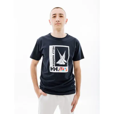 Чоловіча Футболка HELLY HANSEN SHORELINE T-SHIRT 2.0 Синій L (7d34222-598 L) - Robinzon.ua
