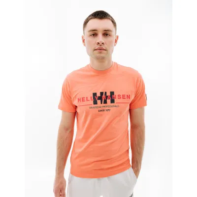 Чоловіча Футболка HELLY HANSEN RWB GRAPHIC T-SHIRT Помаранчевий M (7d53763-284 M) - Robinzon.ua