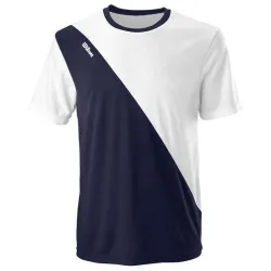 Мужская Футболка Wilson TEAM II CREW Белый Темно-синий S (WRA794005 S) - Robinzon.ua