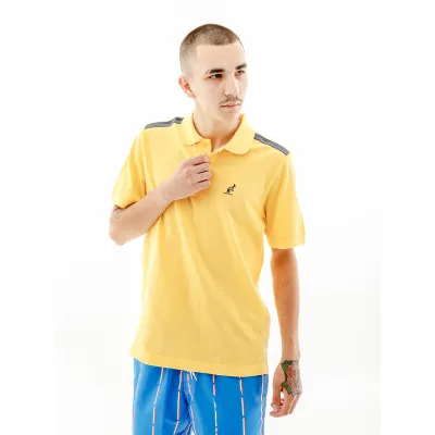 Чоловіча Футболка AUSTRALIAN TAPE STRIPE POLO CLUB PIQUE' Жовтий L (7dLSUPO0060-329 L) - Robinzon.ua