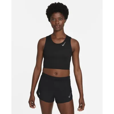 Жіночий Топ Nike Dri-FIT Race Чорний L (7dDD5921-010 L) - Robinzon.ua