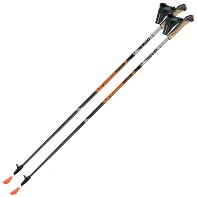 Палиці для скандинавської ходьби Gabel X-1.35 Active Knife Black/Orange 105 (7008361151050) - Robinzon.ua