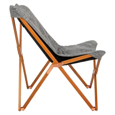 Кресло раскладное Bo-Camp Bloomsbury L Grey (1200370) - Robinzon.ua