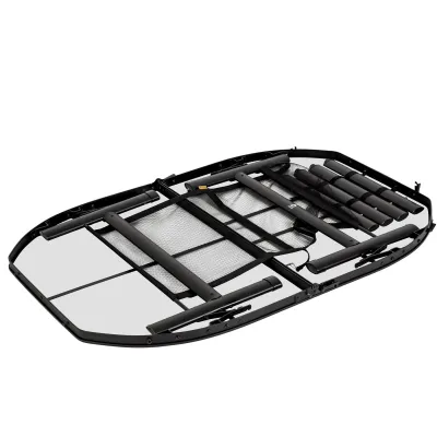 Стіл Bo-Camp Melrose Oval 120x80 cm Black/Wood look (1404220) - Robinzon.ua